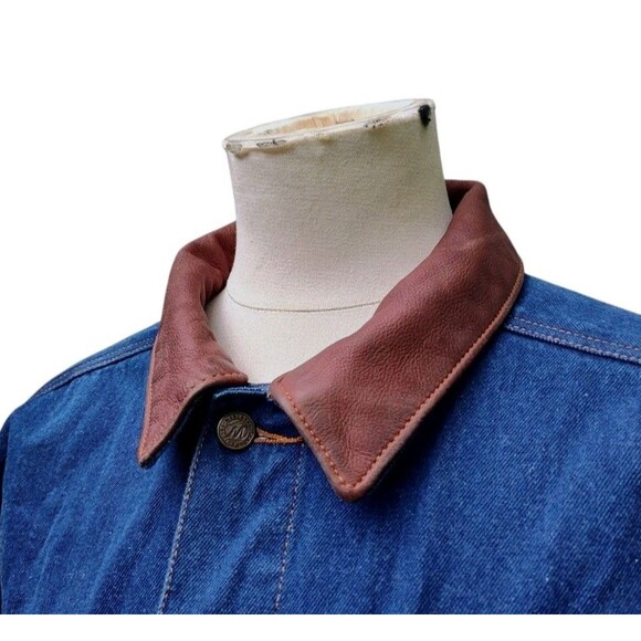 Marlboro Country Store Denim Jacket Size Large Blue Mens Vintage - Picture 11 of 11